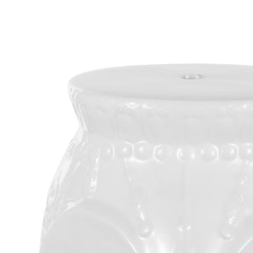 Orla 18.5" Modern Bohemian Elephant Ceramic Garden Stool - JONATHAN Y